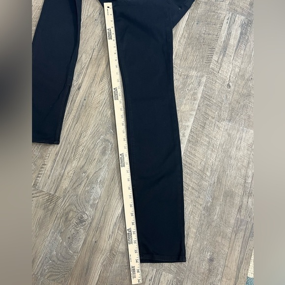 PAIGE Constance Skinny Slit Hem Black Jeans - Picture 7 of 13